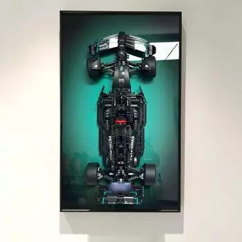 Настенная панель Sungvool для LEGO Technic Mercedes AMG F1 W14 E Performance 42171, настенная - максимальное увеличение пространства, несущая рама из алюминиевого сплава