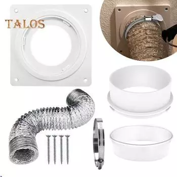 Настенная пластина для вентиляционного отверстия сушилки с гибким шлангом, универсальное широкое применение, простая установка, поворотный замок, комплект для вентиляционного отверстия сушилки A