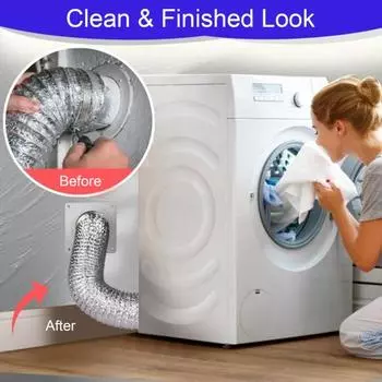 Настенная пластина для вентиляционного отверстия сушилки Yousheng с гибким шлангом, универсальное широкое применение, простая установка, поворотный замок, комплект для вентиляционного соединения сушилки A