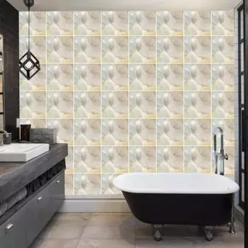 Настенная плитка из ПВХ Decohandy 30х30 см, 4 шт., узор дымчатый мрамор