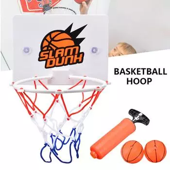 Настенная подвесная доска для броска на кольцо для броска с наборами мини-баскетбольных мячей, мини-баскетбольное кольцо для детей, маленькое баскетбольное кольцо