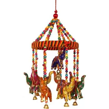 Настенная подвесная дверь, предмет ручной работы для домашнего декора, офисный декор, гостиная, наружная подвесная подвесная бумажный колокольчик (21 дюйм, многоцветный)