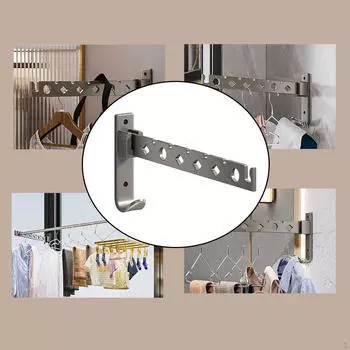Настенная подвесная стойка, держатель для одежды, складной дырокол, бесплатный многофункциональный шкаф для хранения одежды