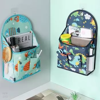 Настенная подвесная сумка для хранения книг, журналов, карманы для хранения, хлопок, лен, влагостойкий, карман для подвешивания всякой всячины за дверью merry-go-round