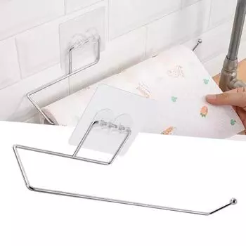 Настенная полка для хранения полотенец, держатель для салфеток из нержавеющей стали для кухни и ванной комнаты