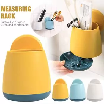 Настенная полка для хранения в ванной комнате, органайзер для туалета и ванны, домашний держатель белый