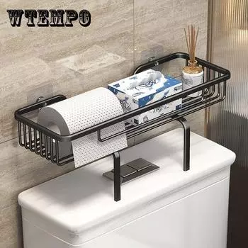 Настенная полка для хранения ванной комнаты, шампунь, косметика, полка для унитаза, хозяйственные товары, полка для унитаза без перфорации, аксессуары для ванной комнаты