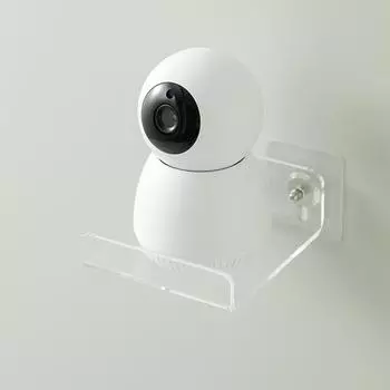 Настенная полка для камеры Настенный кронштейн для монитора Приставка для маршрутизатора Проектор Настенный кронштейн без сверления small 10*11*4cm белый