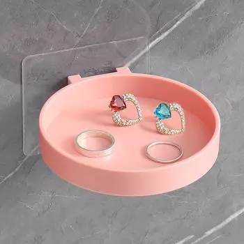 Настенная полка для мыла, держатель для флаконов с ароматерапией, водонепроницаемый поднос для мыла, экономящий место в ванной комнате зелёный