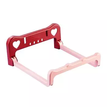 Настенная полка для умывальника для ванной комнаты, складная, перфорированная, бесплатная, полка для хранения, принадлежности, розовый