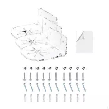 Настенная полка из 3 предметов, акриловый подвесной органайзер для хранения вещей в ванной комнате, гостиной