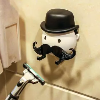 Настенная присоска без перфоратора. Держатель лезвия для бритья бороды. Держатель для бритвы без бритвы.