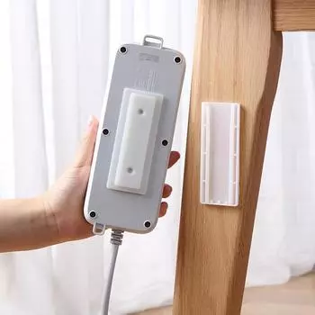 Настенный держатель для розетки белый