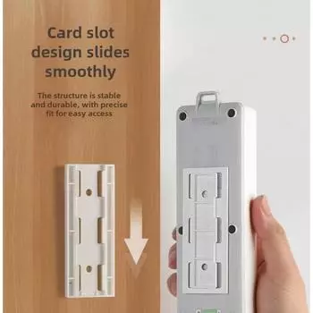 Настенная розетка с пряжкой Бесплатный пробойник Держатель гнезда Кабельная пряжка Настенная рама Зарядная полка Гнездо Инструмент белый