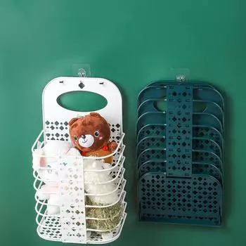 Настенная складная корзина для грязного белья, переносные органайзеры для хранения, держатель для корзин, ведро, аксессуары для ванной комнаты