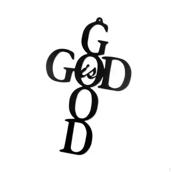 Настенная статуя креста-распятия, установленный железный орнамент, декор для прихожей, офиса, гостиной