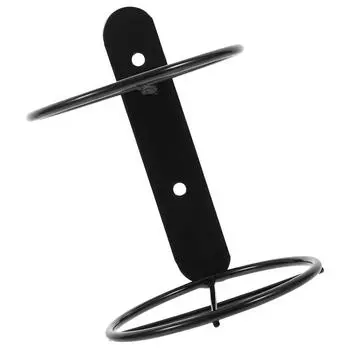 Настенная стойка для бутылок, барная стойка для ресторана, железные полки, отдельно стоящие, практичные, прочные чёрный