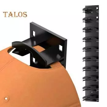 Настенная стойка для хранения бейсболок, вместительная, многослойная, с легким доступом, настенная вешалка для шляп, держатель для показа кепок 2pcs белый