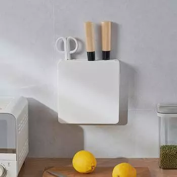 Настенная стойка для ножей, решение для хранения на кухне без проколов