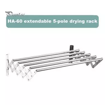 Настенная сушилка для белья, устойчивая к коррозии, расширяемая, выдвижная, простая в установке, сушилка для белья в ванной комнате S