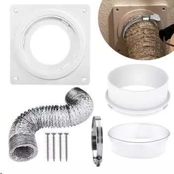 Настенная вентиляционная пластина сушилки с гибким шлангом, широкое применение, универсальная, простая установка, сушилка с поворотным замком A