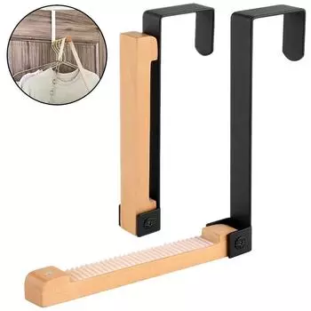 Настенная вешалка для двери сзади, металлическая, без перфорации, деревянная, металлическая, складная, крючок для одежды, шарфов, пальто, шляп, крючок для подвешивания