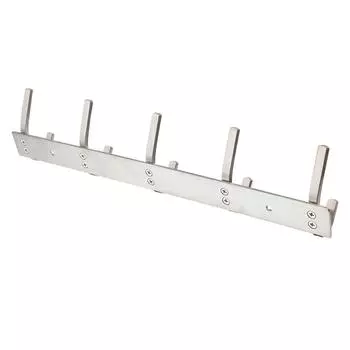 Настенная вешалка для одежды из стали с 5 крючками для хранения полотенец на задней двери