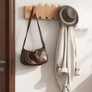 Настенная вешалка для одежды в виде пианино, грузоподъемность 30 фунтов, откидной дизайн, ручная работа, держатель для ключей в прихожую, настенное украшение на крючок S