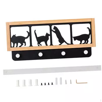 Настенная вешалка для пальто крючки для ленивых кошек украшения свет роскошь 4