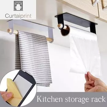 Настенная вешалка для полотенец, кухонный шкаф, подвесной держатель для тряпок, стеллаж для хранения, органайзер для ванной, рулон бумаги, держатель для тряпок, вешалка для полотенец белый