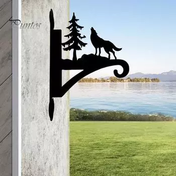 Настенная вешалка для растений, уличные металлические крючки для подвешивания, кронштейн для подвешивания цветочной корзины, горшок для кашпо, кормушка для птиц, фонарь с колокольчиками A