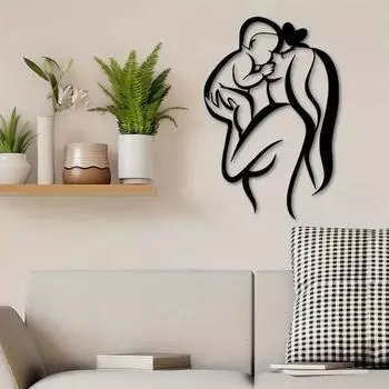 Настенная вешалка ко Дню любви и матери «Мать и дитя» Настенное искусство «Мать»