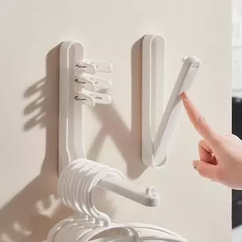 Настенная вешалка прочная без сверления вешалка для пальто сумка брюки вешалка для ванной двери кухонные полотенца крючки аксессуары для хранения дома белый