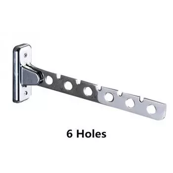 Настенная вешалка с 6/8/10 отверстиями, вешалка для сушки одежды, винт из нержавеющей стали, складные компактные вешалки для одежды 6 holes