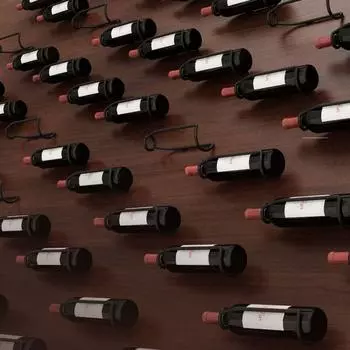 Настенная винная стойка металлическая подставка для вина полка подставка для вина держатель для винного погреба L золотой