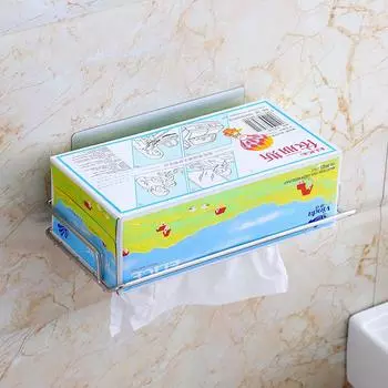 Настенное хранилище из нержавеющей стали без дырокола, туалетный кухонный держатель для рулонной бумаги, многократно моющиеся крючки, стеллаж для хранения, 1 шт., серебряные аксессуары 01