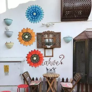 Настенное художественное украшение, красивый, легко повесить, прочный фон, подвесной орнамент в виде подсолнуха, домашний декор