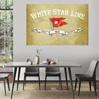 Настенное искусство HD печать холст картина плакат Титаник белая звезда линия модульная картина домашний декор 21*30cm