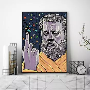 Настенное искусство, картина маслом, украшение дома, плакат со скульптурой в стиле ретро в скандинавском стиле 21cm30cm NoFrame