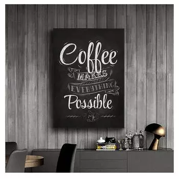 Настенное искусство, Ретро-плакат, декор, меловая доска, стиль, художественная картина на холсте, кофейня, настенная картина, кофе, забавная цитата, печать, кафе 21cm30cm NoFrame