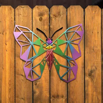 Настенное искусство с подсветкой для сада Butterfly