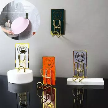 Настенное крепление для дома, кухня, ванная комната, вешалка для умывальника, крючок, стеллаж для хранения