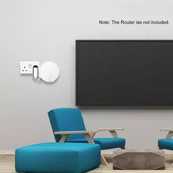 Настенное крепление для домашней Mesh-системы Wi-Fi TPLink Deco M5. Прочный кронштейн-держатель. Экономия места. TPLink. 2Pcs белый