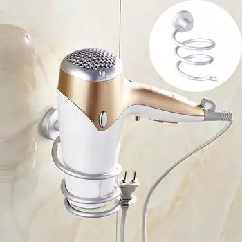 Настенное крепление для фена, космическая алюминиевая настенная полка для ванной комнаты, стеллажи для хранения