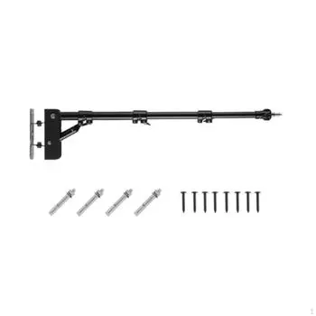 Настенное крепление для фотосъемки, регулируемый кронштейн для камеры, легкая телескопическая стойка Black 12 Screws