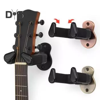 Настенное крепление для гитары, автоматический замок, металлический крючок, гитарные аксессуары для акустической электрогитары, бас-банджо, мандолины