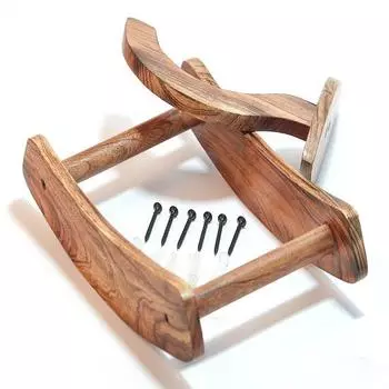 Настенное крепление для гитары, держатель для гитары, деревянный подвесной кронштейн, настенное крепление,