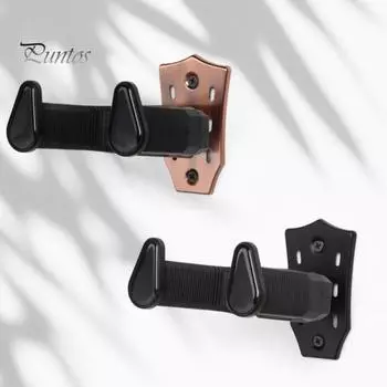 Настенное крепление для гитары с винтами, автоматический замок Gravities, электроакустическая фолк-гитара, бас-гитара, укулеле, настенный крючок, держатель, подставка, аксессуары для гитары чёрный