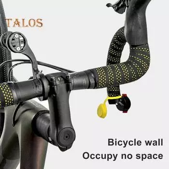 Настенное крепление для хранения велосипедов, прочная алюминиевая вешалка для горных и шоссейных велосипедов, экономящая место, для домашнего гаража, вертикальное настенное крепление для велосипедов A чёрный
