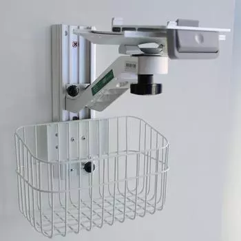 Настенное крепление для кронштейна S-образной формы из алюминиевого сплава, подставка для монитора устройства с корзиной для хранения, настенное крепление для Mindray IMEC